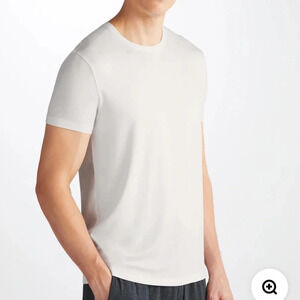 Derek Rose London White Modal T Shirt. L. NWOT